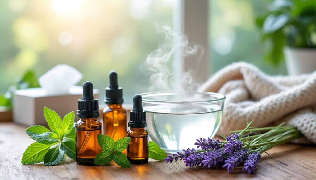 découvrez des recettes d'huiles essentielles en inhalation efficaces pour soulager les symptômes du rhume et améliorer votre bien-être respiratoire naturellement.