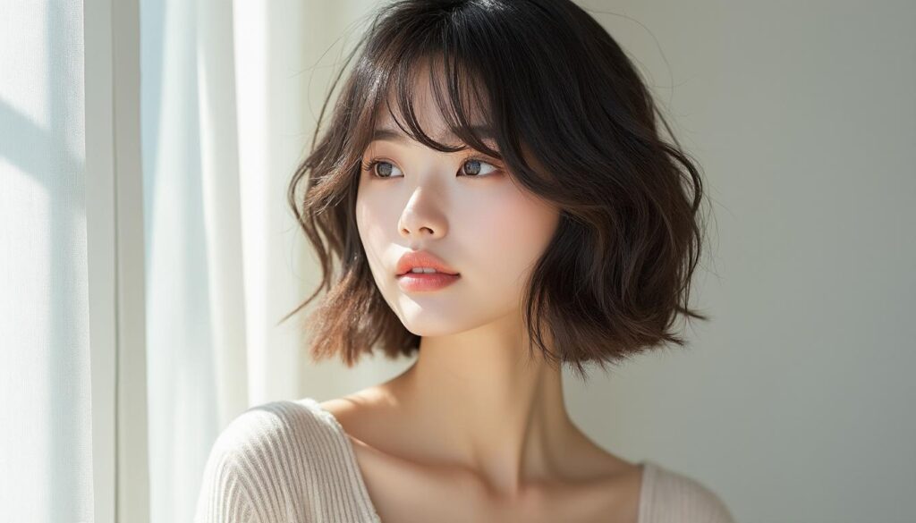 découvrez la frange rideau courte et effilée, la tendance coiffure incontournable pour un style léger, naturel et moderne qui sublime votre visage avec élégance.